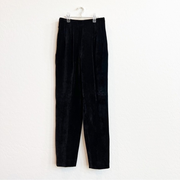 Piazza Sempione Women's Velvet Tapered Pants Trousers Chocolate Brown IT44 US8 - Picture 1 of 5